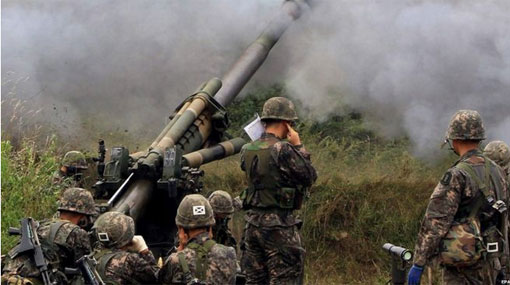 South Korea shells North after rocket attack