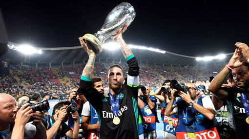 Real Madrid hold off late Manchester United charge to win UEFA super cup 