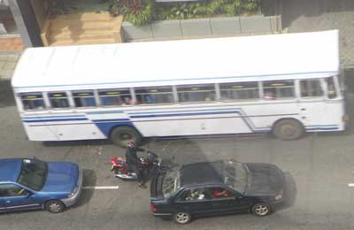 Private bus strike in Matale-Kandy route
