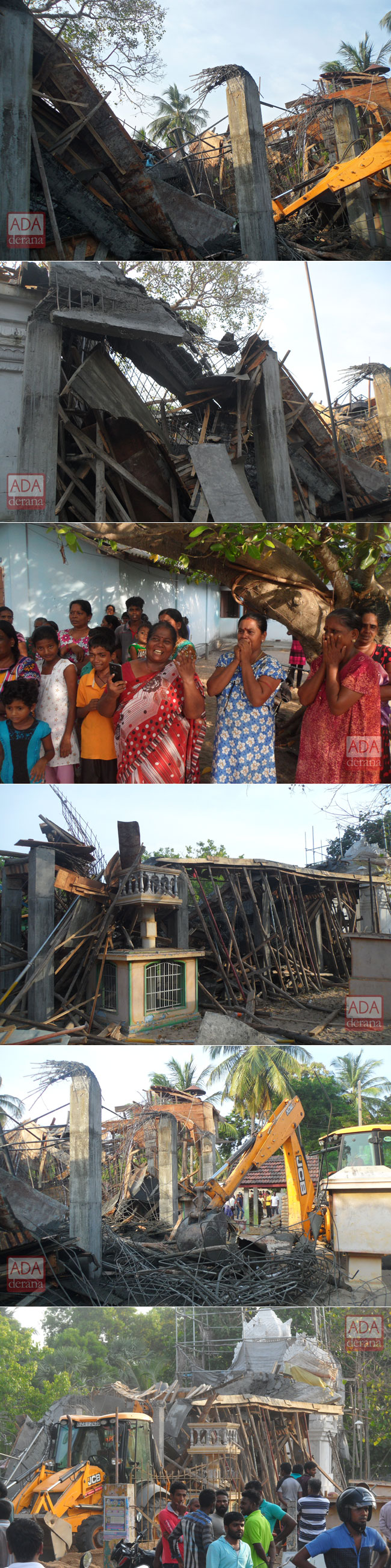 Kovil building collapses in Batticaloa; several injured