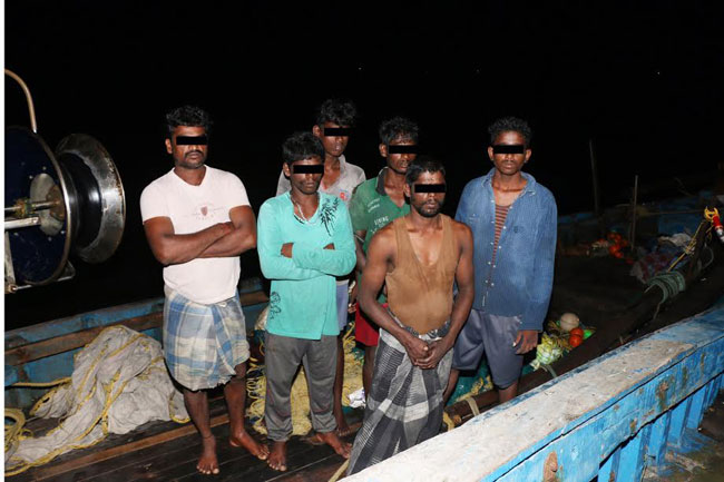 Six Indian fisherman arrested over maritime bound. crossing...