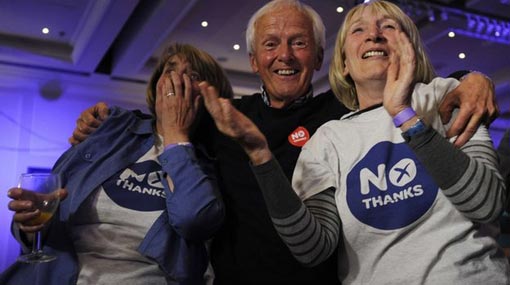 Scotland rejects independence in historic vote