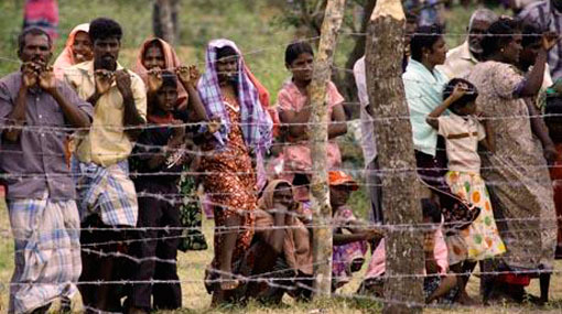 Sri Lankan refugees guarded in reaction to Sri Lankan poll results
