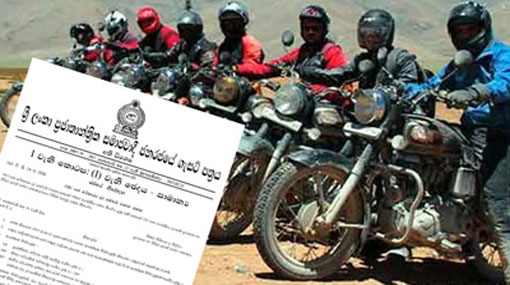 Resistance against gazette on motorbikes