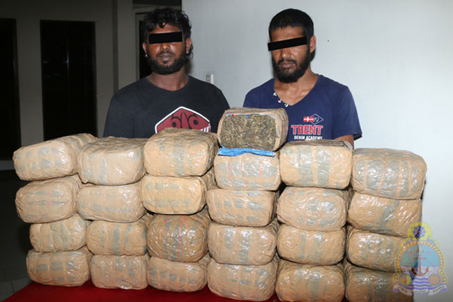 Two nabbed with 56.5 kg of Kerala Ganja