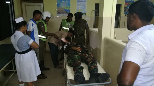 Civil security officer dies in collision at Ambalantota 
