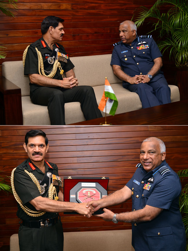 Indian army chief calls on CDS...