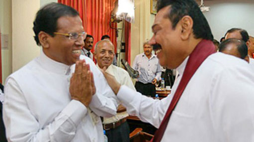 Rajapaksa hands over SLFP leadership to President Sirisena