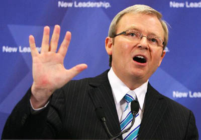 Rudd rebuked over contentious refugee stance
