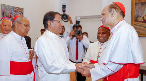 President praises the services rendered by the Catholic church