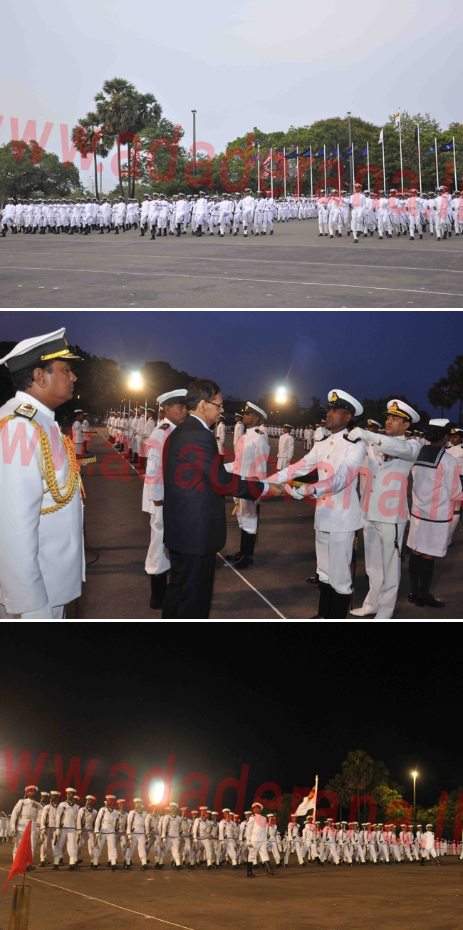 Navy passing out parade in Trinco...