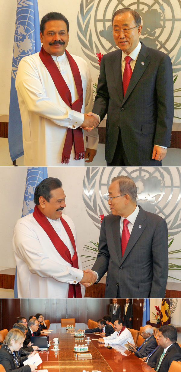 President meets UN chief...