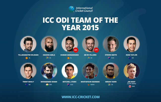 Sanga and Dilshan named in ICC ODI Teams of the Year
