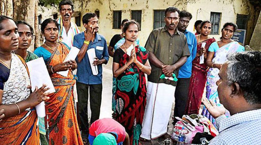 Sri Lankan refugee families in Tirunelveli stage protest