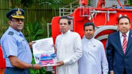 Japan SL Friendship Foundation donates fire trucks
