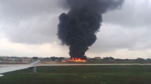 Five dead as plane carrying EU officials crashes at international aiport