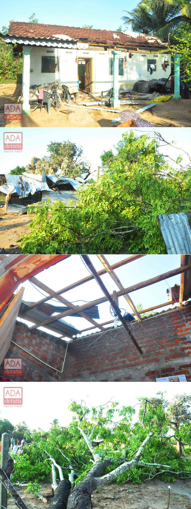 Strong winds damage homes in Welikanda...