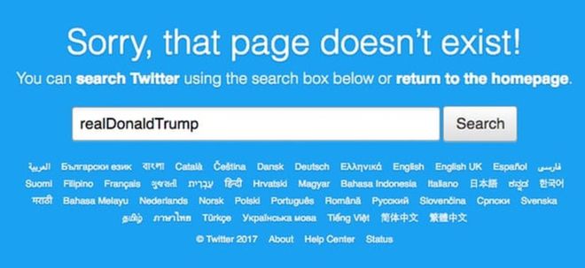 Trumps Twitter account briefly deactivated