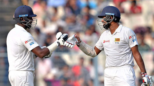 Thirimanne and Mathews each reach 50 as Lanka soldiers on    