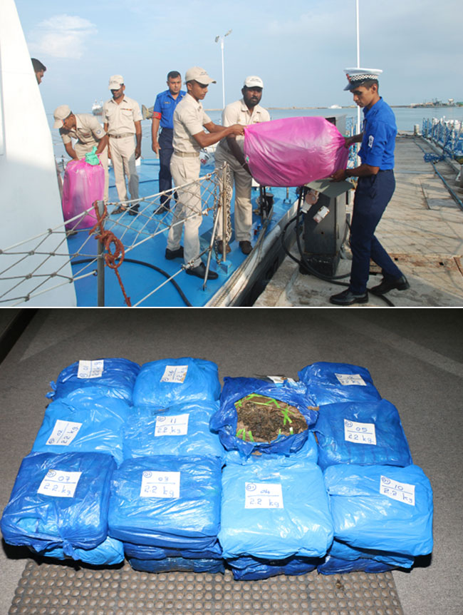 Over 153 kg of Kerala cannabis found floating in sea