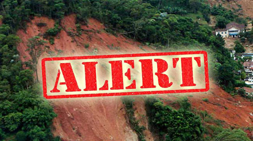Landslide warnings issued to six districts by NBRO 