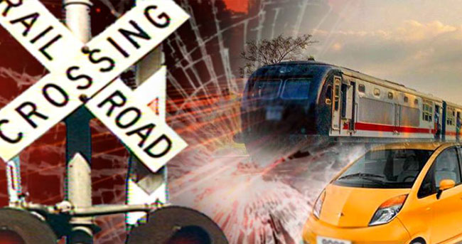 One dead, 3 critical after train hits car in Negombo