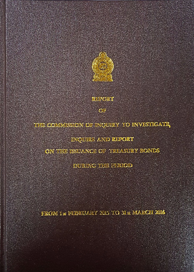 Report of the Bond Commission released