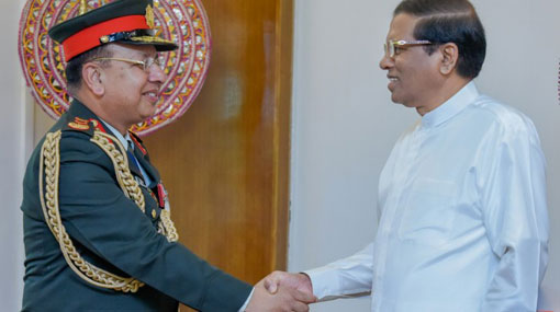 Nepal Army Chief calls on President Sirisena
