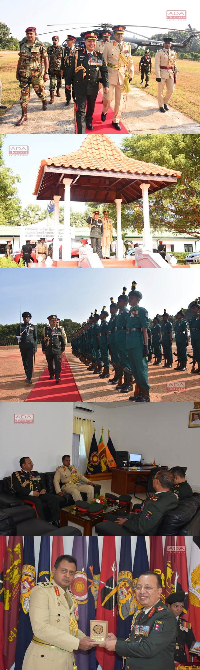 Nepal Army Chief visits Mullaitivu.... 