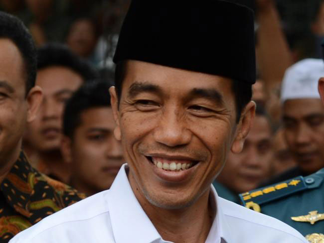 Indonesian President Joko Widodo arrives in Sri Lanka