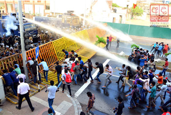 Police Use Tear Gas On Protesters