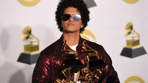 Bruno Mars, Kendrick Lamar win 3 Grammys each before show - The
