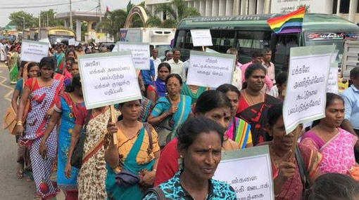 Protest in Jaffna over mounting household debt