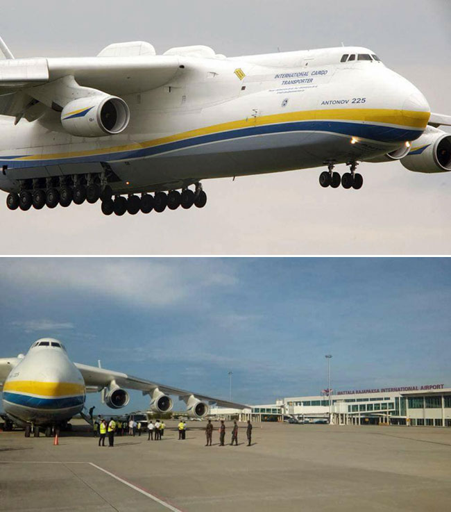 Worlds largest aircraft lands at Mattala
