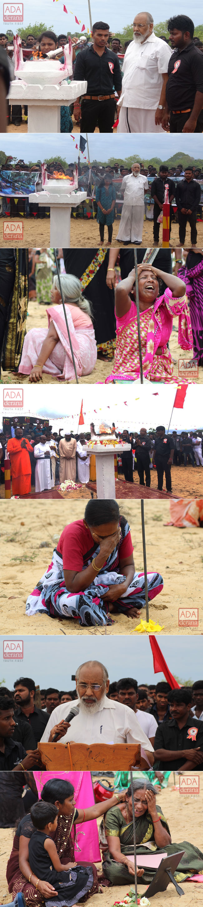 Day of mourning in North: Tamil victims remembered in Mullivaikkal