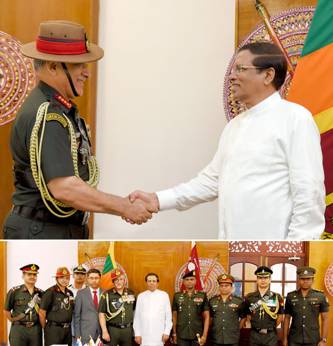 Indian Army Chief calls on President...