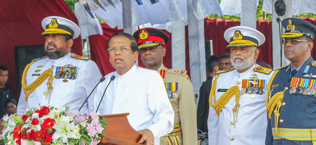 Sri Lankan security forces not accused of war crimes - President