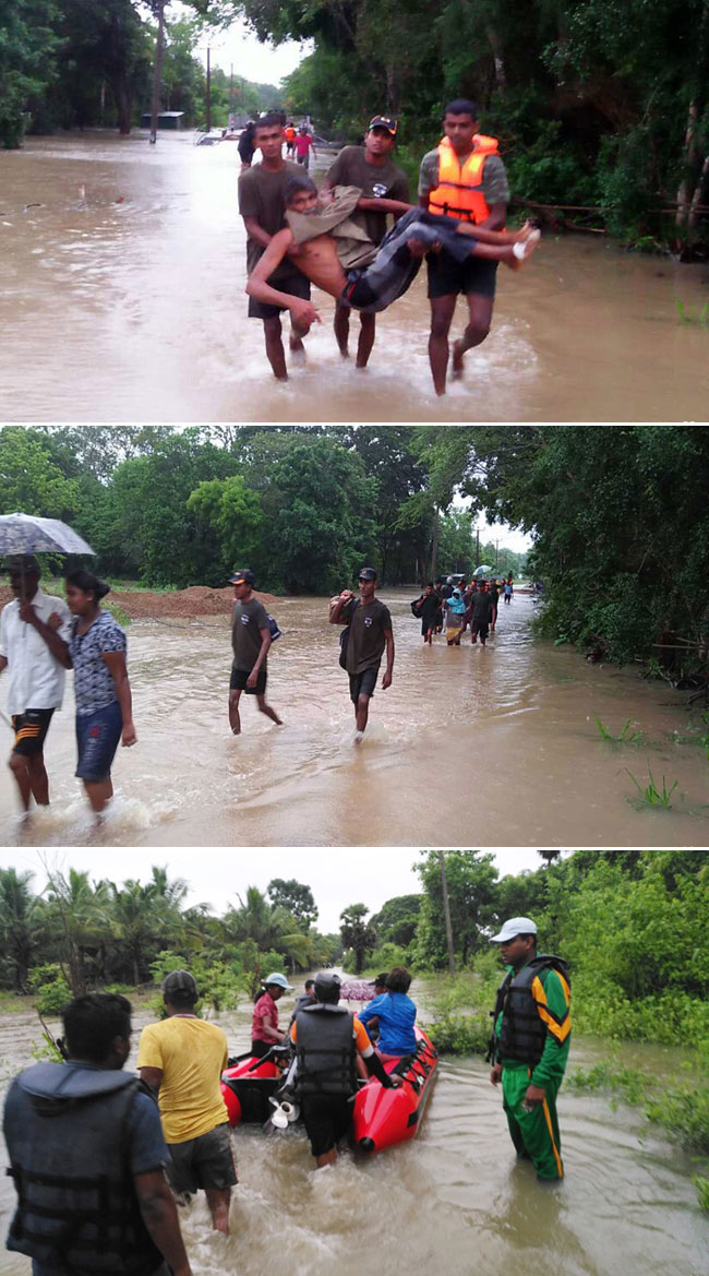 36 families stranded in Thabbowa evacuated to safer location