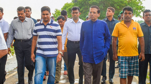President tours flood-hit areas to observe relief operations