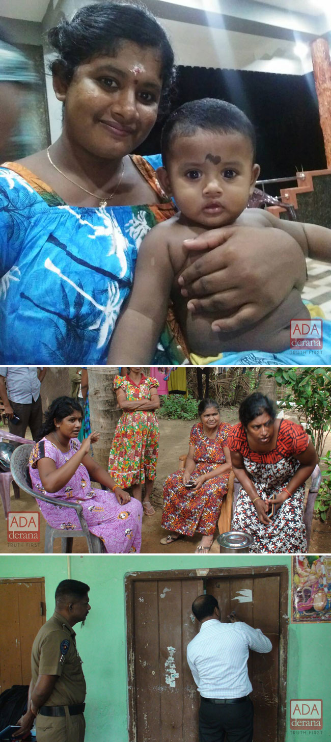 8-month-old infant abducted from a house in Vavuniya