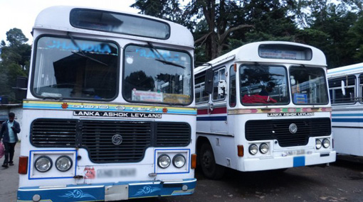 Panadura-Colombo and Negombo-Colombo private busses on strike