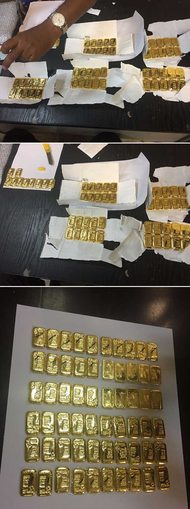 Senior immigration officer arrested with 60 gold biscuits in pockets