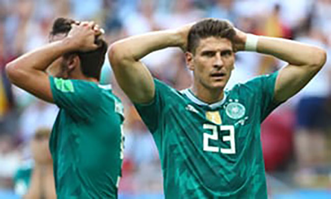 Defending champions Germany eliminated from World Cup after losing Korea