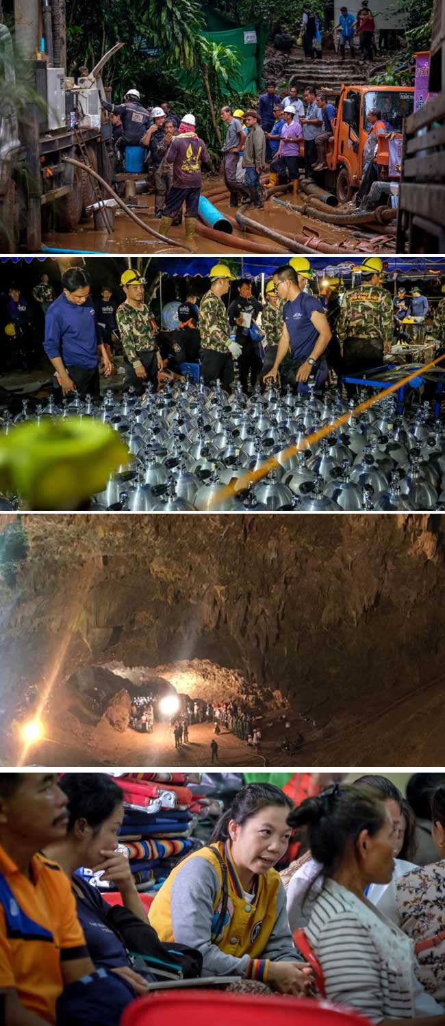 Search teams unsure how to free boys trapped in Thai caves