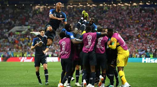 France crowned world champion after 4-2 win over Croatia