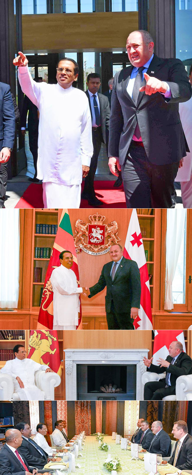 Sri Lankan, Georgian presidents meet...