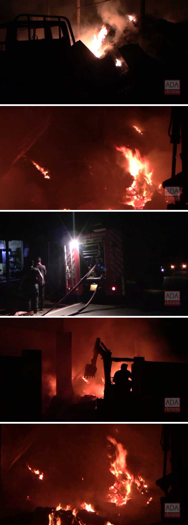 Fire breaks out in garment warehouse in Dompe