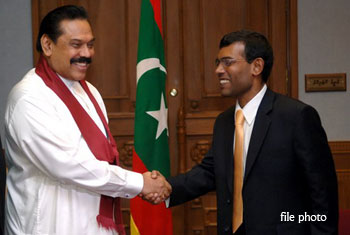 Lanka says ouster of Maldivian President internal matter