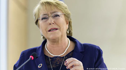 UN approves Chiles Bachelet as new human rights chief