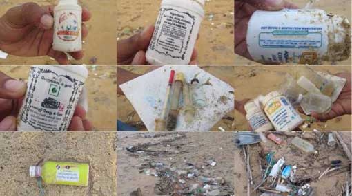 Clinical waste of India ends up on Puttalam coast